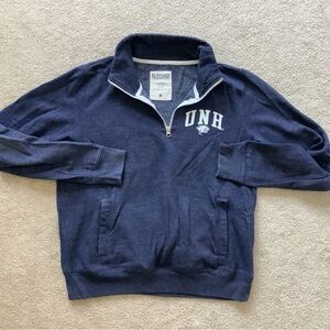 U of New Hampshire sweatshirt, quarter zip, Medium, Unisex